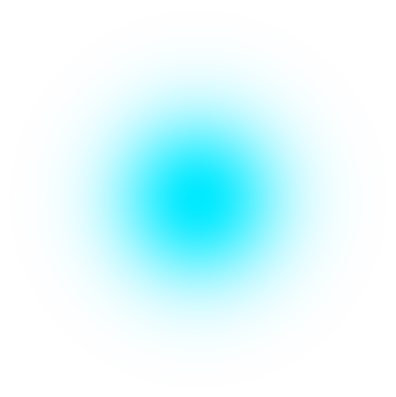 Blue Blurred Gradient Circle